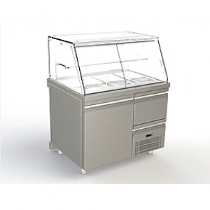 Ψυγείο σαλατών-γλυκών με ανακύκλωση αέρα 107cm