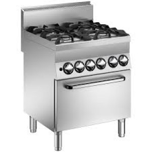 Επιδαπέδια κουζίνα υγραερίου με φούρνο ηλεκτρικό MARENO C6FΕS7G